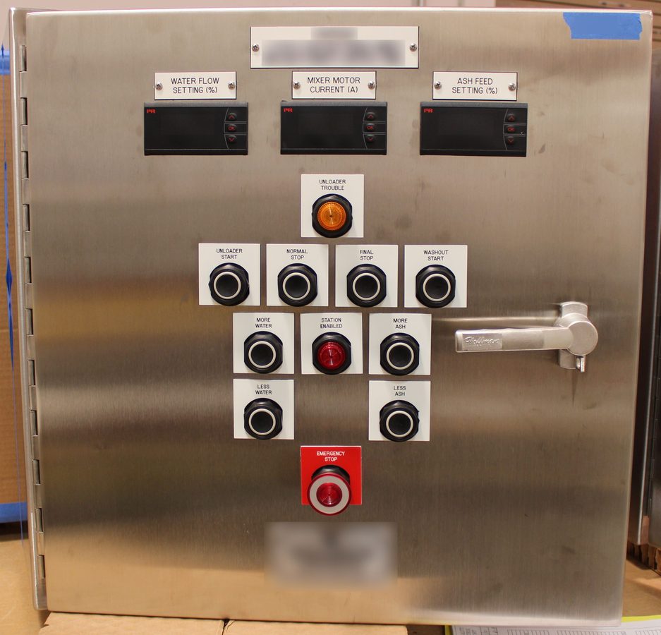 Stainless steel process control panel