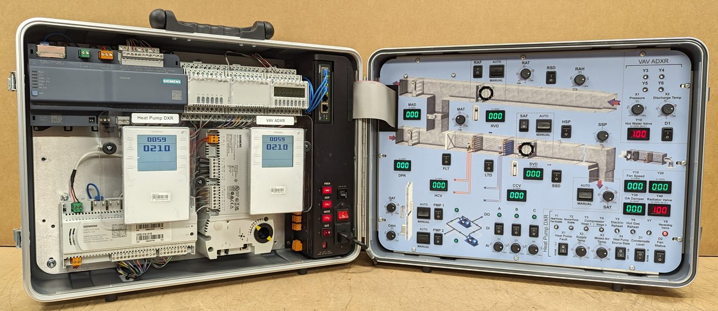 Portable suitcase process simulator